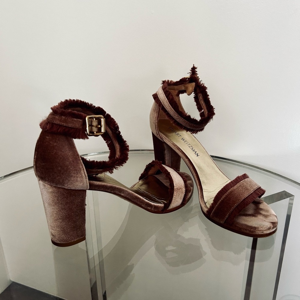 Stuart Weitzman Velvet Heels